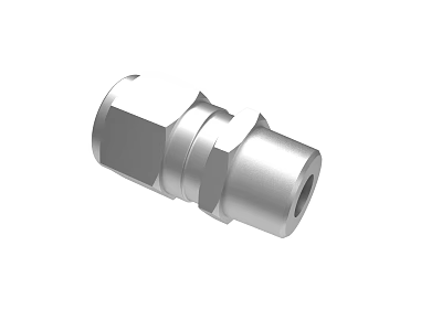 Durable High Quality Silver Metal Connector Fitting For Industrial Equipment 3d model