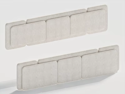 Modern Bedding Fabric Soft Bag 3d model