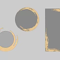 Various Shapes Decorative Mirror With Round And Rectangular Designs And Wooden Frames