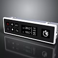 Electronic Control Panel with Digital Display Temperature Settings Timer and Warning Icons