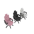 Comfortable Black Leather Office Chair With Ergonomic Backrest And Armrests