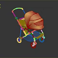 Stylish Modern Baby Stroller Design With Yellow Canopy And Gray Frame