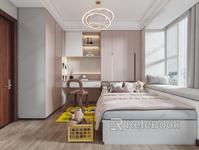 Modern Tatami Bedroom Girl Room model