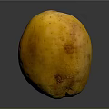 Fresh Ripe Yellow Mango With Red Spots On Smooth Gray Background