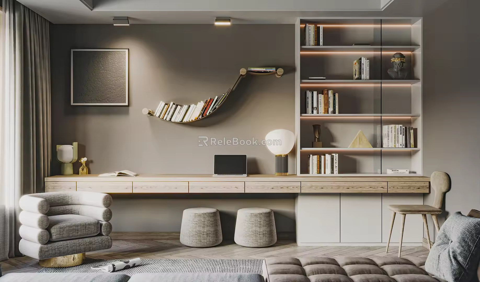 Nordic Study 3d model