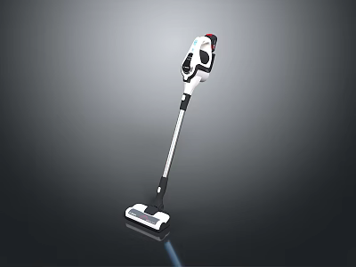 Cordless Handheld Vacuum Cleaner With Modern White Design Lightweight And Powerful Suction 3d model