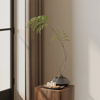 potted plant green plant potted fern potted plant 3d model