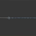 Frost Encrusted Ice Sword With Icicle Edges And Ornate Crystal Hilt