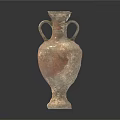 Five Different Style Ceramic Vase Sculptures With Brown Mottled Texture Arranged in a Row