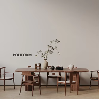 Modern table combination 3d model