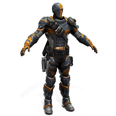 Modern game character death knell 3d model