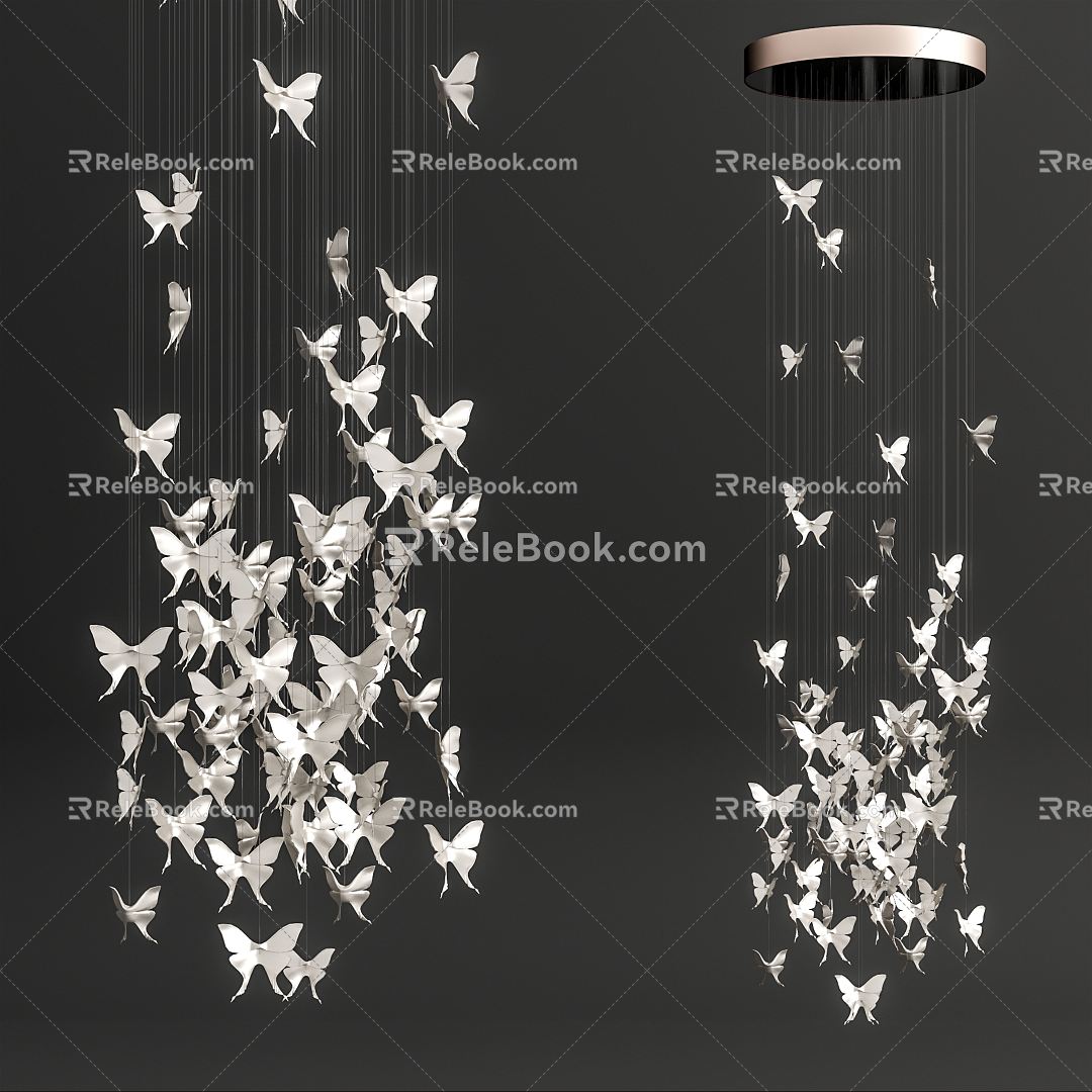 Modern chandelier crystal chandelier 3d model