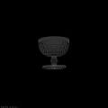 Technology Exhibition Hall Displaying Crystal Bowl With Intricate Diamond Cut And Radial Base Design