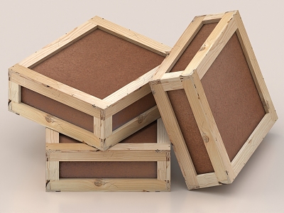 Wooden box logistics box packaging wooden box transport box transport wooden box express box fruit box 3d model