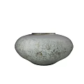 Ceramic Brown Kitchen Bowl with Black Speckles and Rounded Shape on Light Background 3d model