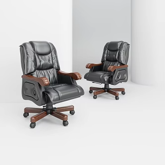 Solid Wood Executive Chair Boss Chair Office Chair Class Chair Leadership Chair Conference Chair Class Front Chair 3d model