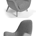Nordic Poliform Sofa Chair 3d model
