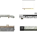 Modern Reception Desk With Marble Countertop And Elegant Decorative Patterns