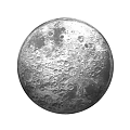 Modern Silver Moon Pattern Wall Light with Detailed Crater Design for Home Decor
