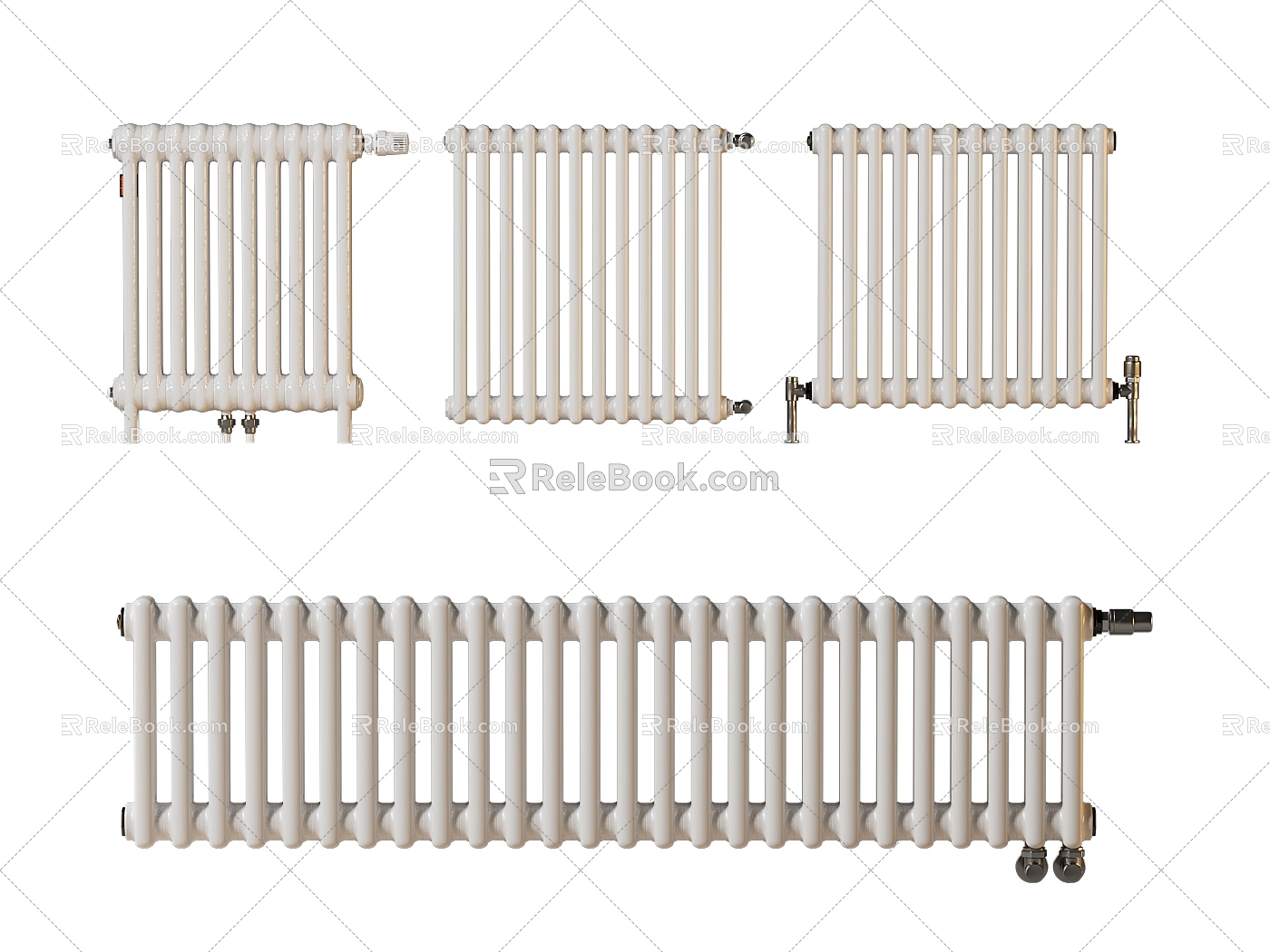 White Cast Iron Heating Pipe Nordic White Radiator Heater model