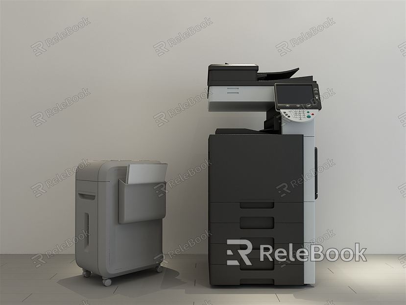 modern printer printing copier paper shredder model