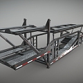 Car transport trailer trailer trailer car consignment frame 3d model