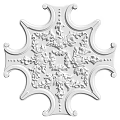 European-style lamp panel gypsum component carved 3d model