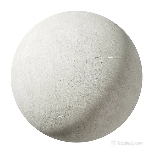 White Spherical Component With Textured Surface And Smooth Curved Finish 3d model