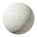 White Spherical Component With Textured Surface And Smooth Curved Finish 3d model