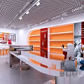 New Craftsmanship Era Specialty Store With Modern Design Circular Decor And Product Displays