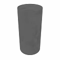 Modern Cylindrical Component Design Along Gray Textured Wall Surface 3d model