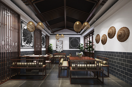 New Chinese Restaurant 3d model