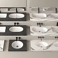 wash basin wash basin counter basin under counter basin faucet wash basin 3d model