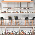 Elegant Modern Commercial Kitchen Equipment With Luxury Marble Counter And Cabinets
