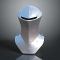 Medieval Knight Metallic Helmet With Riveted Design Protective Headgear Vintage Clothing Accessory