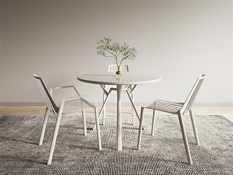 Modern leisure table and chair combination leisure table and chair negotiation table and chair combination 3d model