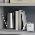 Modern Ornamental Decor Set With Ceramic Vases Scented Candles Picture Frames Books And Sculptures