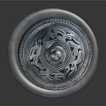 Carved Column Design Metal Decorative Ornament Set In Vintage Style With Floral Patterns