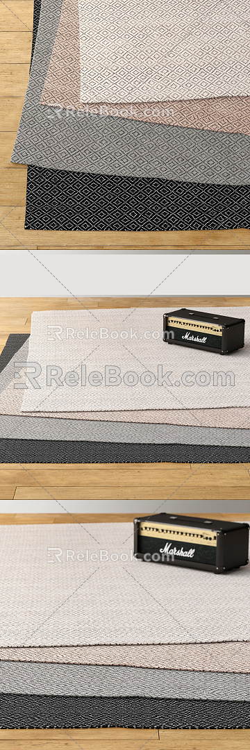 Square carpet 3d model