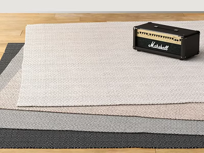 Square carpet 3d model