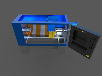 CNC machine tool CNC lathe machine tool 3d model