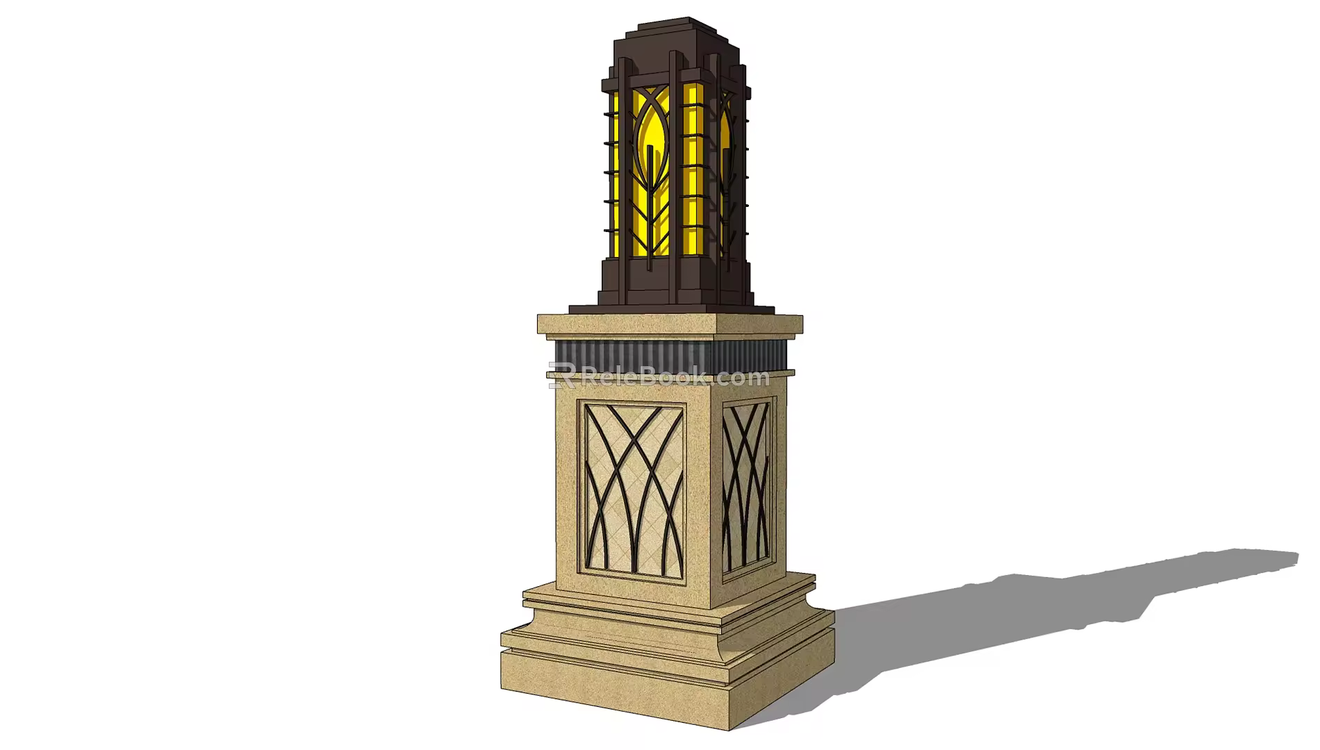 Modern landscape lamp low lamp lantern floor lamp lawn lamp garden lamp 3d model