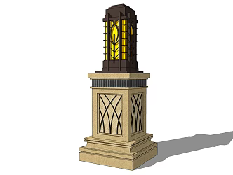 Modern landscape lamp low lamp lantern floor lamp lawn lamp garden lamp 3d model
