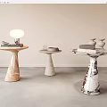 Side Table Corner Table Combination Marble Side Table Corner Table Coffee Table Bedside Table Side Cabinet Table Lamp 3d model