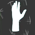 Realistic 3D Model Cup Held By Human Hand On Dark Background