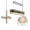 Modern chandelier 3d model