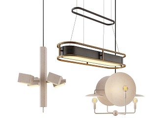 Modern chandelier 3d model