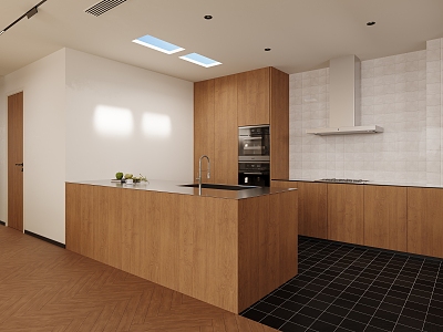 Middle Style Kitchen 3d model