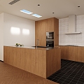 Middle Style Kitchen 3d model