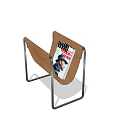 Modern Magazine Rack Modern Side Several Magazines Sofa Side Machine Italian Minimalist Side Several Side 3d model
